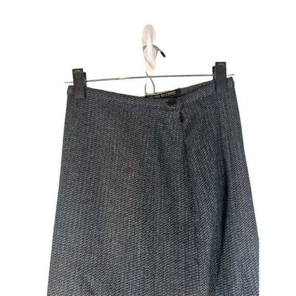 Isabel De Pedro Gray Virgin Wool Blend Asymmetrical Long Maxi Skirt Women Sz 4 - Picture 3 of 11